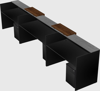 Long reception desk