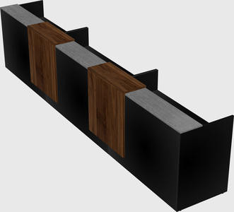 Long reception desk
