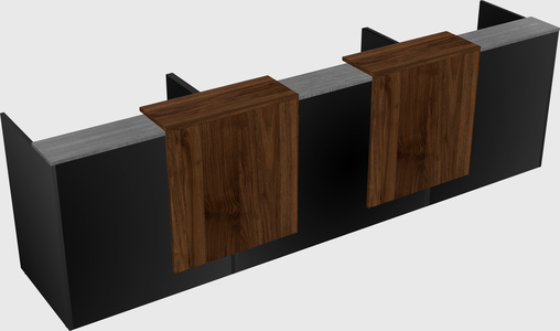 Long reception desk