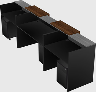 Long reception desk