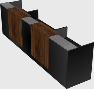 Long reception desk