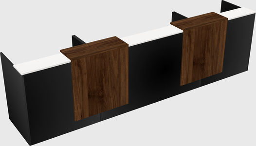 Long reception desk