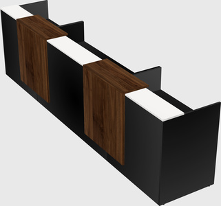 Long reception desk