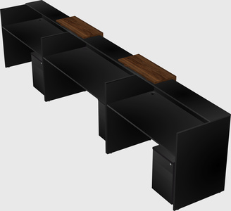 Long reception desk