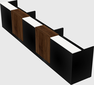 Long reception desk