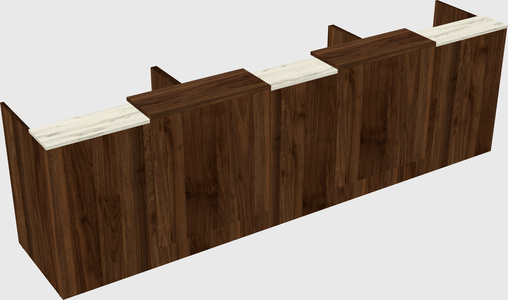 Long reception desk