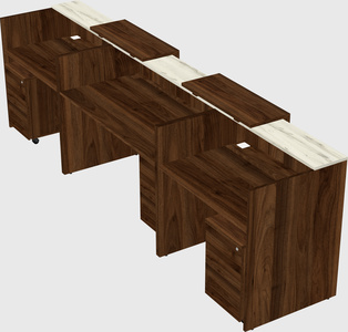 Long reception desk