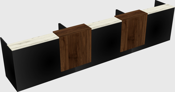 Long reception desk