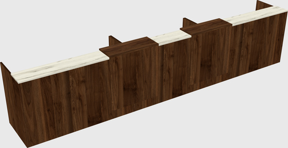 Long reception desk