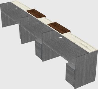 Long reception desk