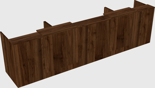 Long reception desk