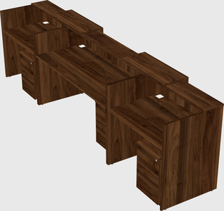 Long reception desk