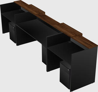 Long reception desk