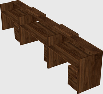 Long reception desk
