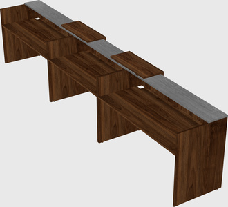 Long reception desk