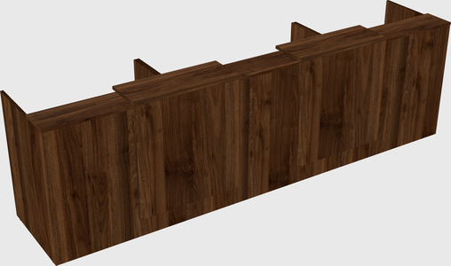 Long reception desk
