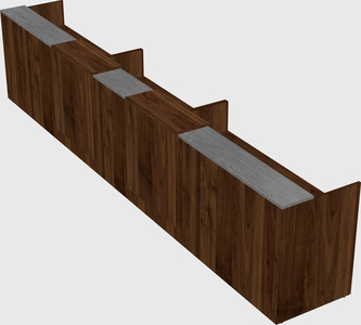 Long reception desk