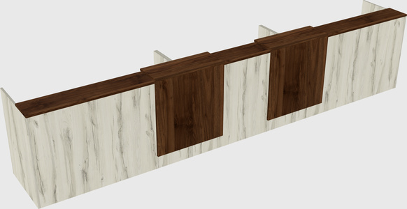 Long reception desk