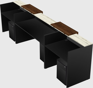 Long reception desk