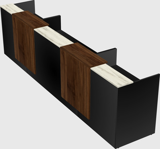 Long reception desk