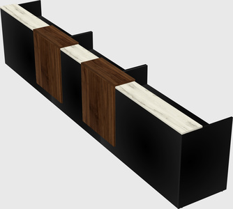 Long reception desk