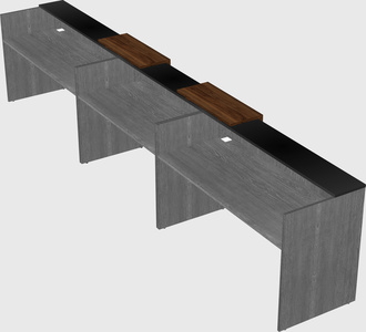 Long reception desk