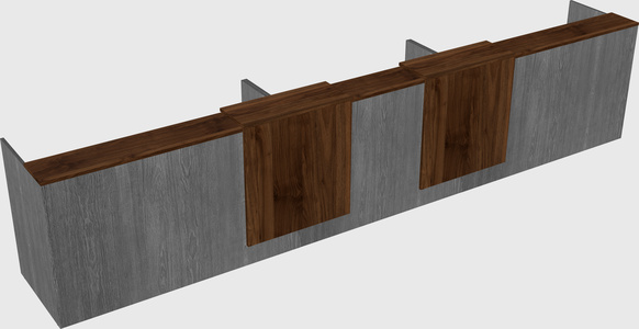Long reception desk