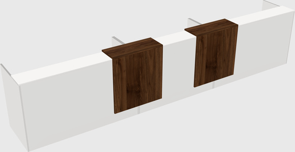 Long reception desk