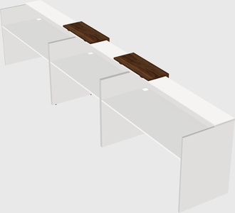 Long reception desk