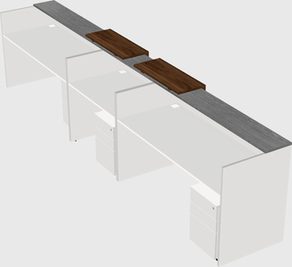 Long reception desk