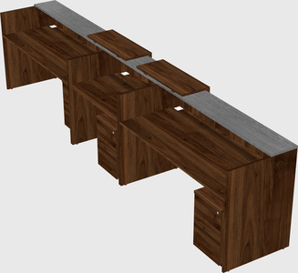 Long reception desk