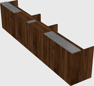 Long reception desk