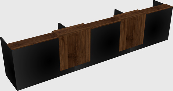 Long reception desk