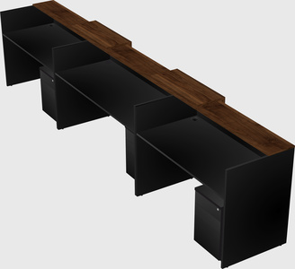 Long reception desk