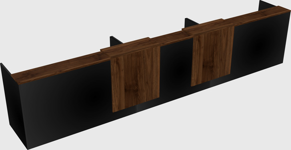 Long reception desk