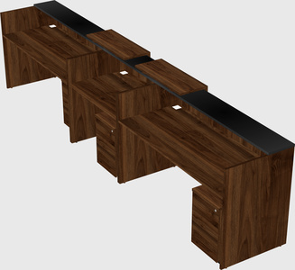 Long reception desk