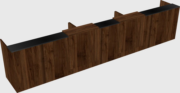 Long reception desk