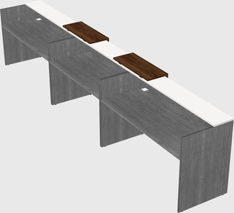 Long reception desk