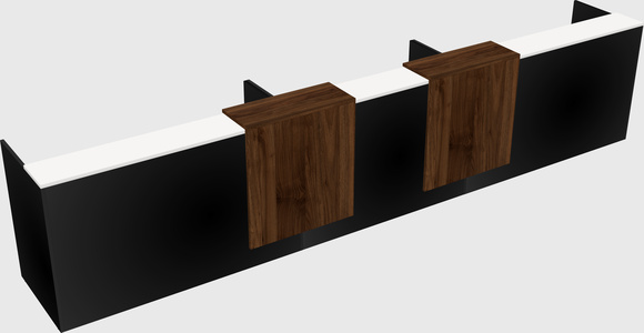 Long reception desk