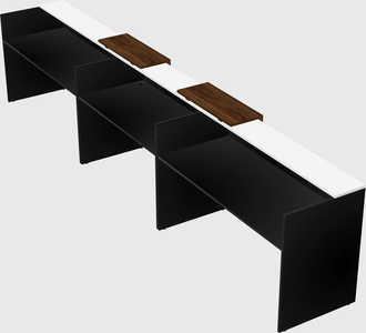Long reception desk