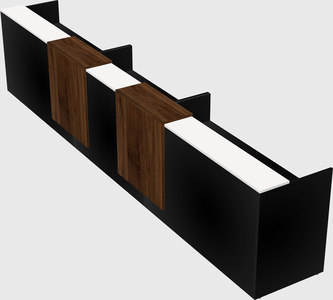 Long reception desk