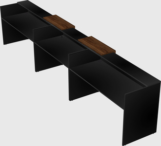 Long reception desk