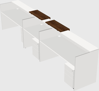 Long reception desk