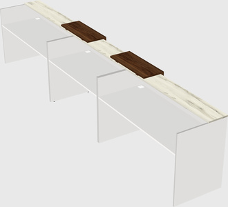 Long reception desk