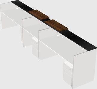 Long reception desk