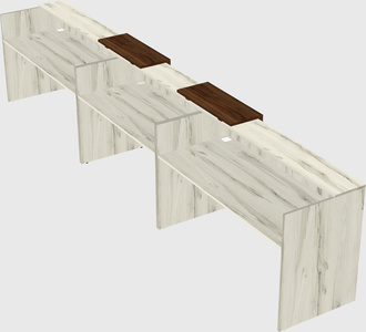 Long reception desk