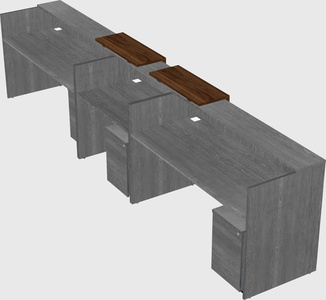 Long reception desk