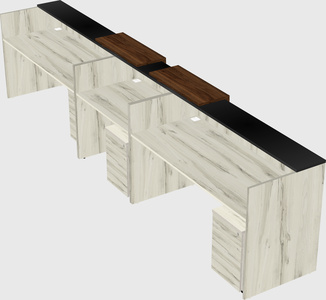 Long reception desk