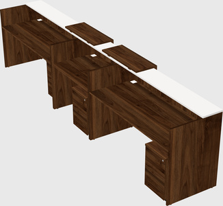 Long reception desk