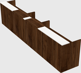 Long reception desk